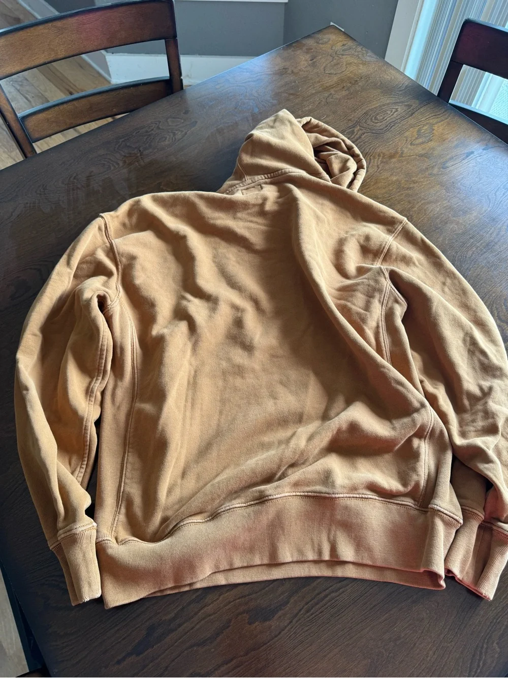 J. Crew Men's Hooded Sweatshirt in Caramel Tan